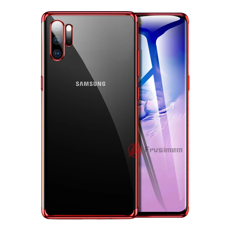 Мягкий прозрачный чехол из ТПУ с 3D лазерным покрытием для Samsung Galaxy S10e S10 Lite Note 10 Plus