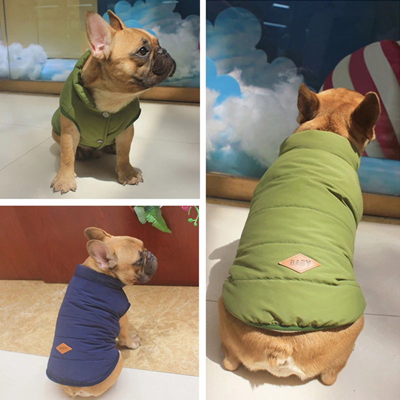 

Hooded Pet Clothing Cute Pet Clothing Warm Hooded French Bulldog Warm Vest Suit 1pc Suit for Chihuahua Corgi Bulldog