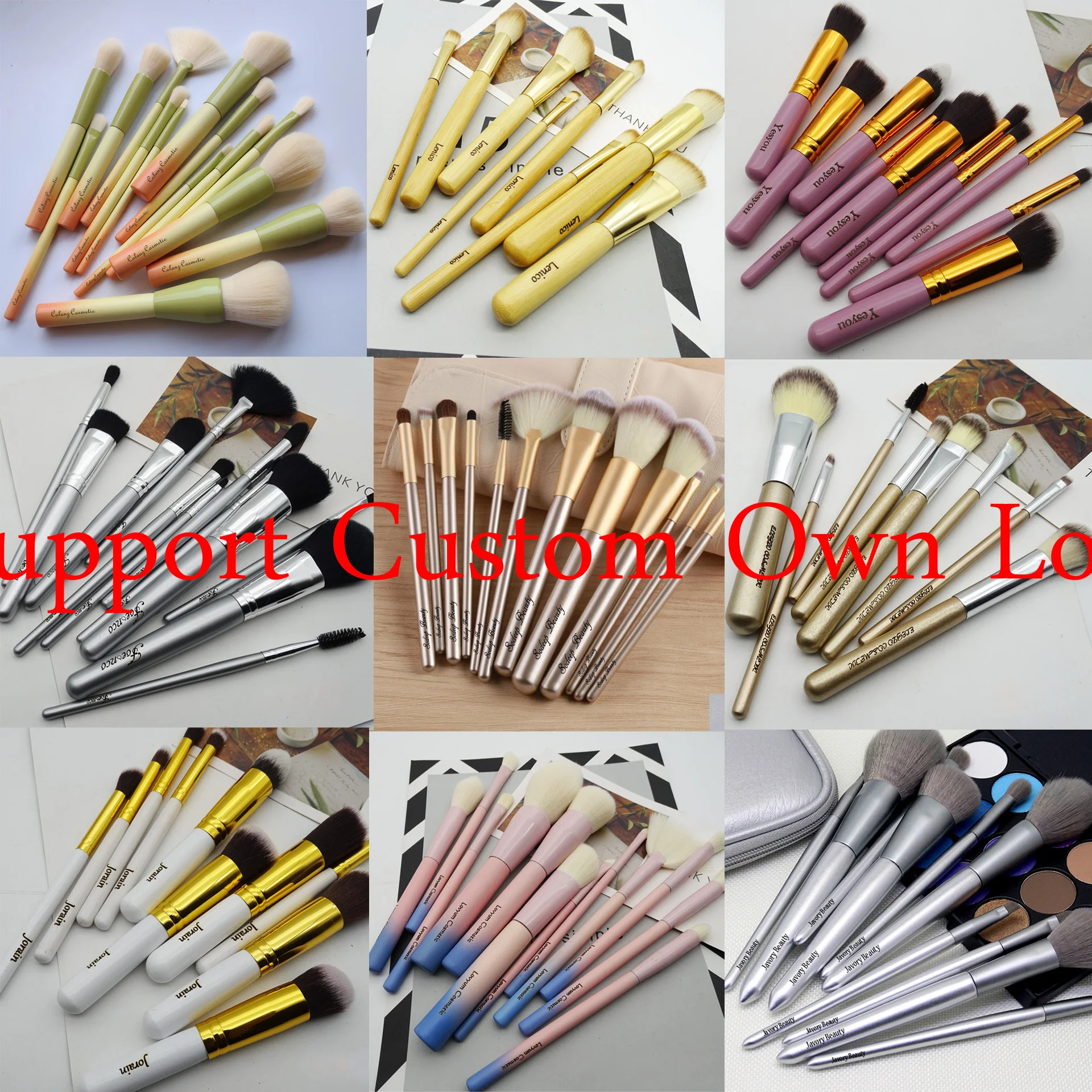 

12 PCS Makeup Brushes Set Premium Synthetic Silver Foundation Blending Blush Face Powder Brush Make up Brush Kit Tools