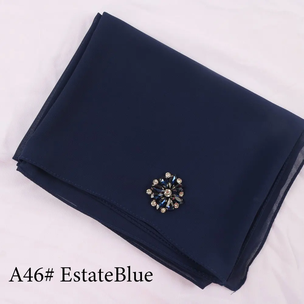 

Malaysia Women Muslim Chiffon Hijab Scarf With Diamonds Femme Musulman Glitter Headscarf Islamic Hijab Shawls Wraps