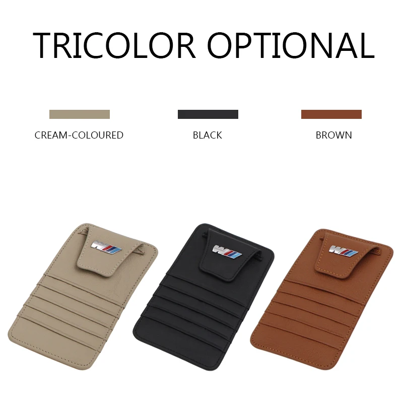 1 шт. Автомобильный держатель для визитных карточек солнцезащитный зажим