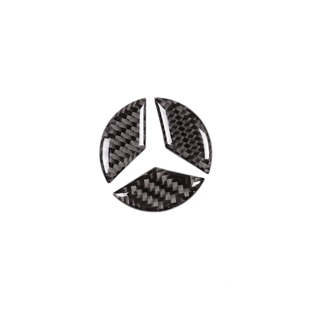 Мягкие наклейки с логотипом на руль из углеродного волокна для Mercedes Benz C Class W205 GLC