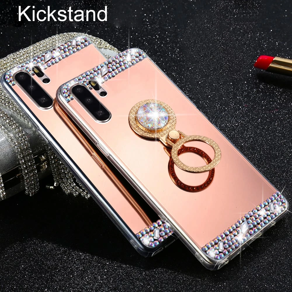 LAPOPNUT роскошный блестящий зеркальный чехол со стразами для HUAWEI P8 Lite 2017 P30 Nova 4e P20 Pro