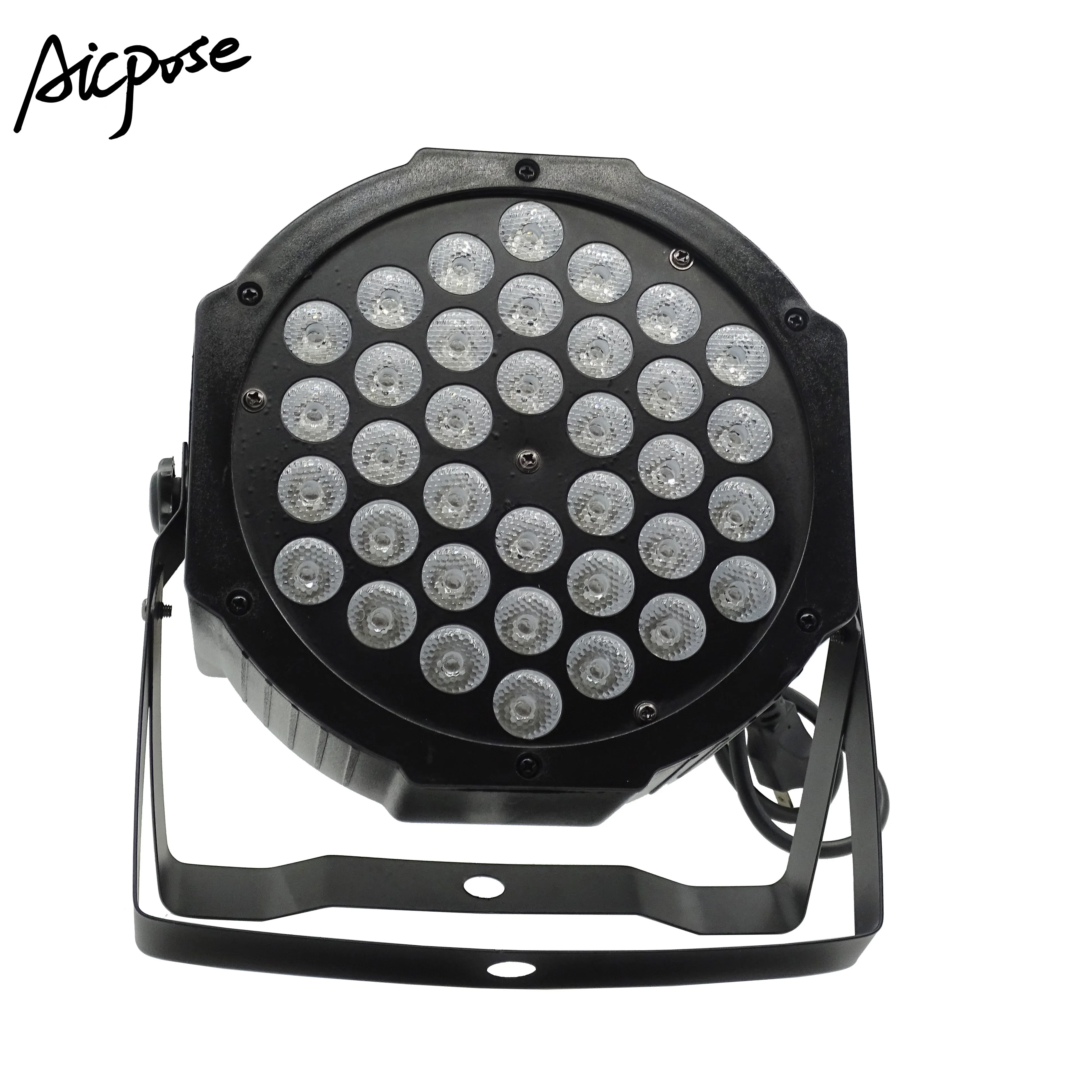 4 шт./лот светодиодный светильник Par 36x3 Вт RGB Светильник с DMX512 Master Slave 36*3 LED Flat DJ