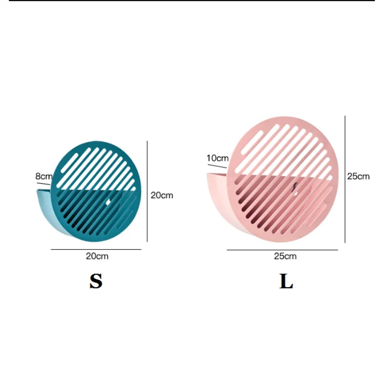 Скандинавские настенные однотонные железные круглые стеллажи для хранения