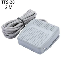 1pcs foot switch of 0 400 v momentary control switch electric pedal spdt gray 2m wire gauges