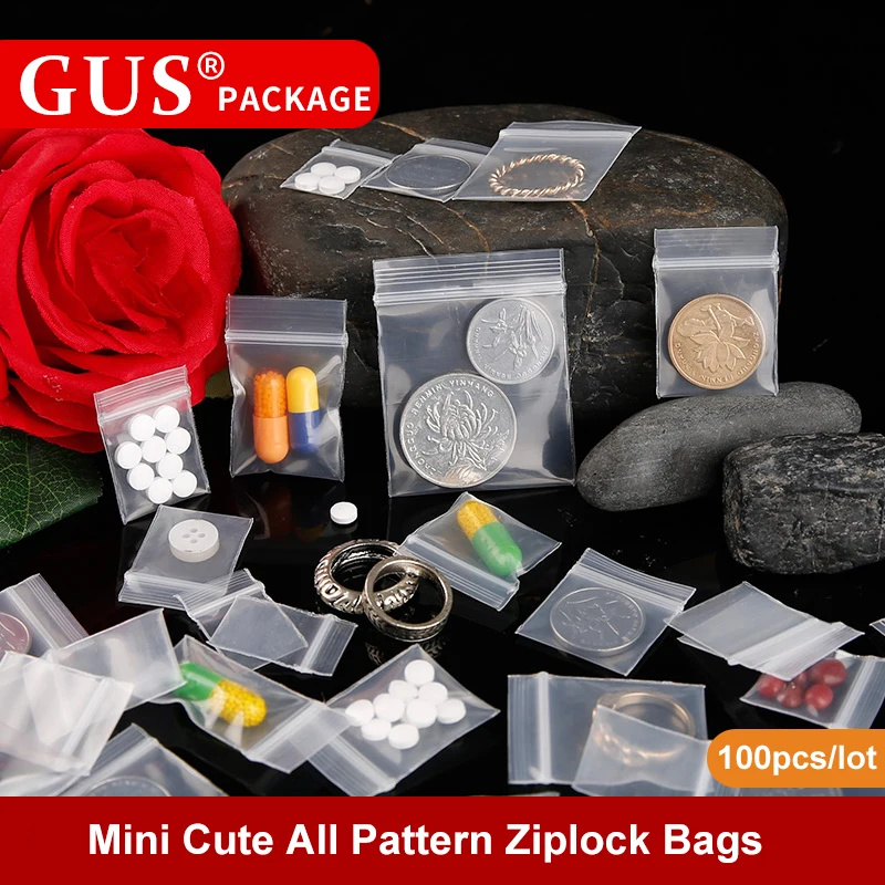 Мини милый все шаблон Ziplock пластиковая медицина Крошечные маленькие Одноразовые