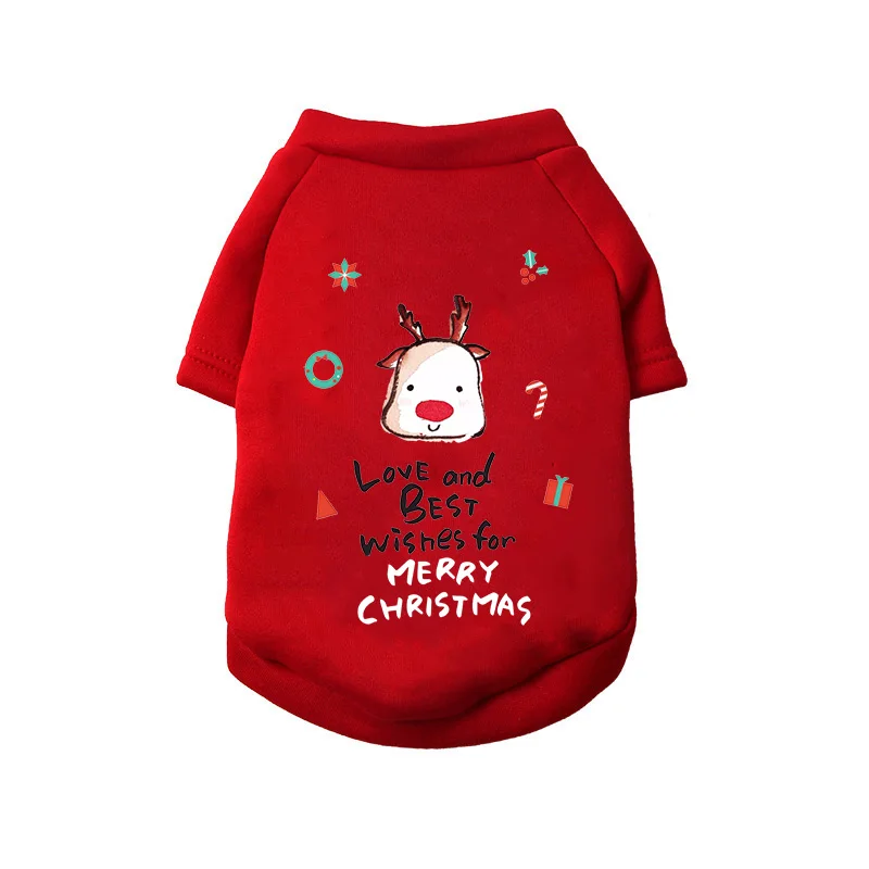 

Christmas Dog Clothes Winter Warm Pet Dog Jacket Coat Puppy Clothing Hoodies For Small Medium Dogs Puppy