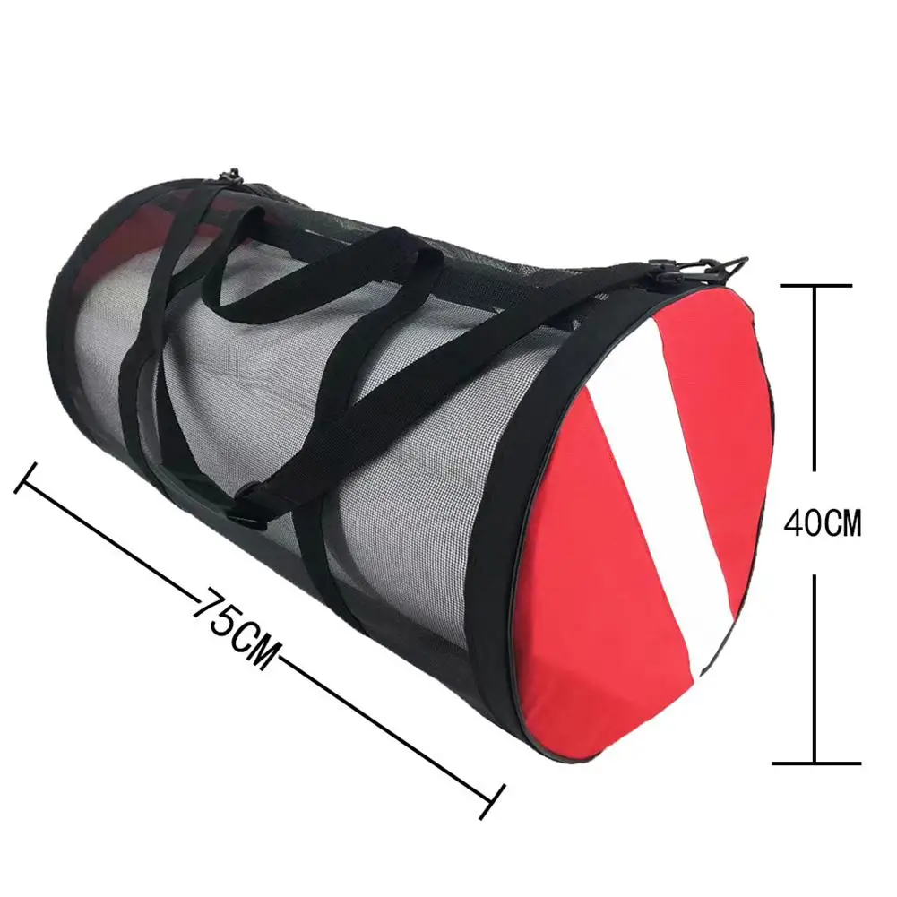 Scuba Bag Diving Equipment Knapsack Wet Clothes Swimming Fins Flippers Mesh Net Handbag Folding Large Capacity Storage | Спорт и