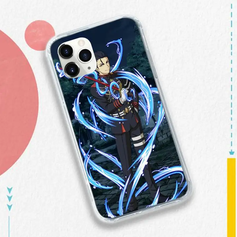 

Seraph of the end Guren Ichinose anime Phone Case for iPhone 11 12 mini pro XS MAX 8 7 6 6S Plus X 5S SE 2020 XR