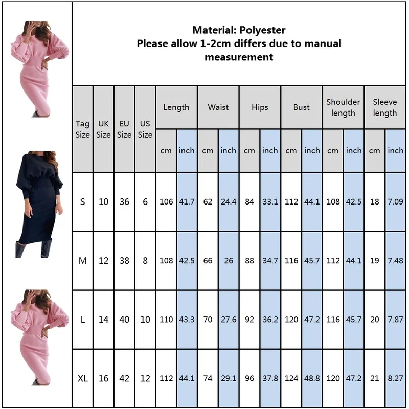 

Long Lantern Sleeve Women Office Dress Bodycon Ladies Midi Dress Ol Autumn Winter Pink Black Female Trumpet Pencil Dress D30