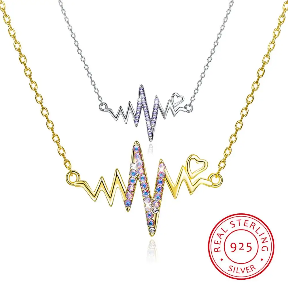 Трендовый уникальный кулон с волной и молнией многоцветное ожерелье кристаллами