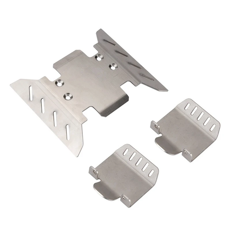 

3Pcs Metal Stainless Steel Chassis Armor Axle Protector Skid Plate for Axial SCX6 1/6 RC Crawler Car Upgrade Parts
