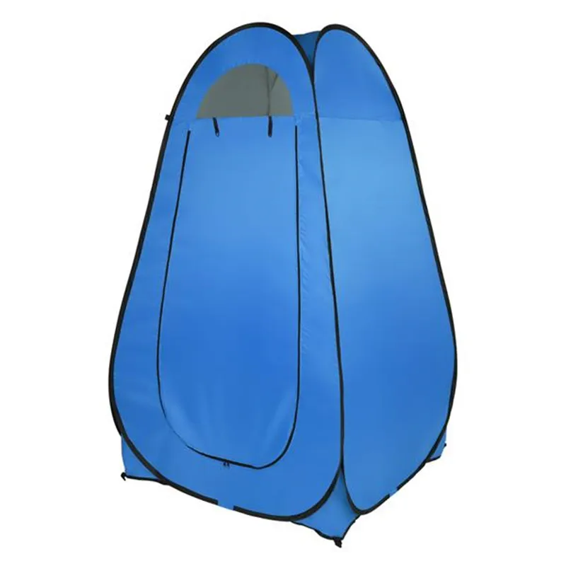

Toilet Shower Tent Changing Room Dressing Tent Camping Shelter 1-2 Person Portable Pop Up Blue[US-W]