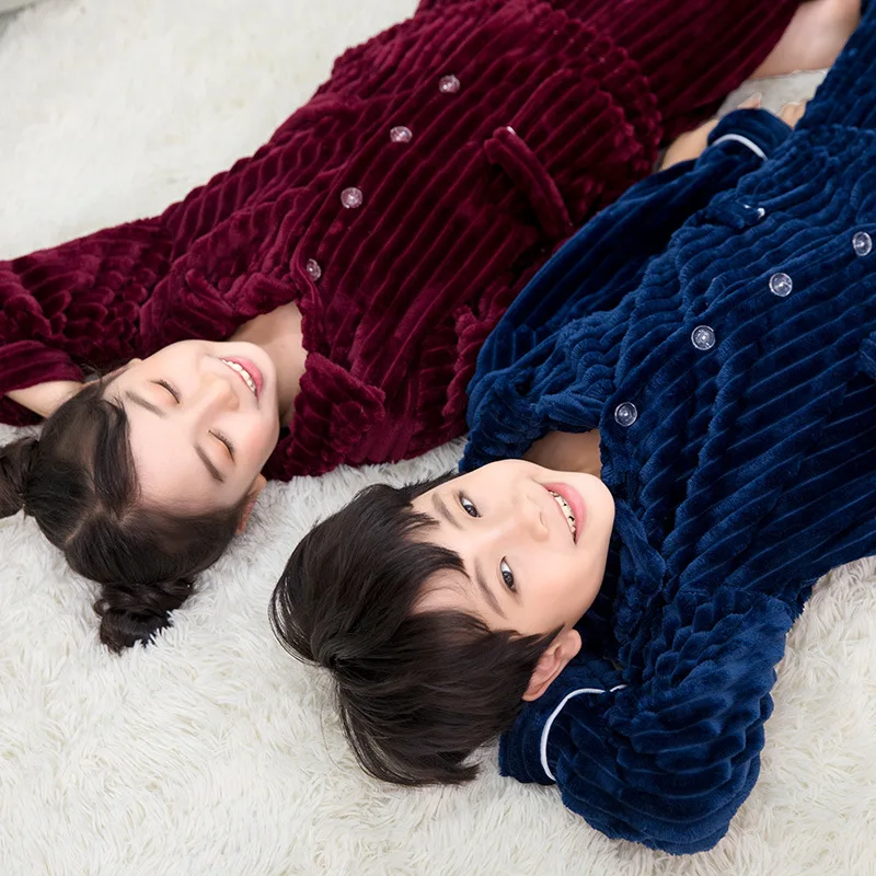 Детский зимний пижамный комплект для мальчиков девочек-подростков ночная