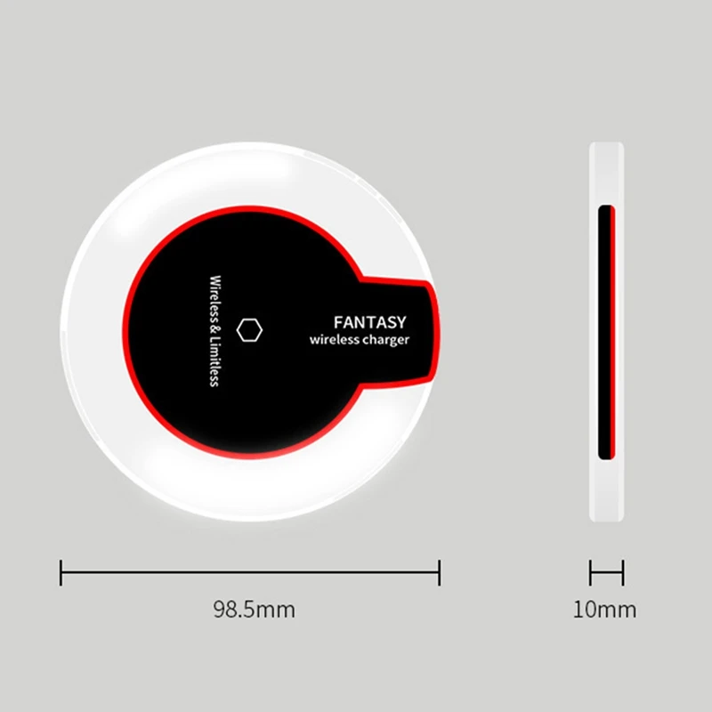

Phone Accessories Qi Wireless Charger Pad for iPhone11/XS/XR/8 LED USB Smartphone Wireless Charger for Samsung Galaxy Note 9/S10