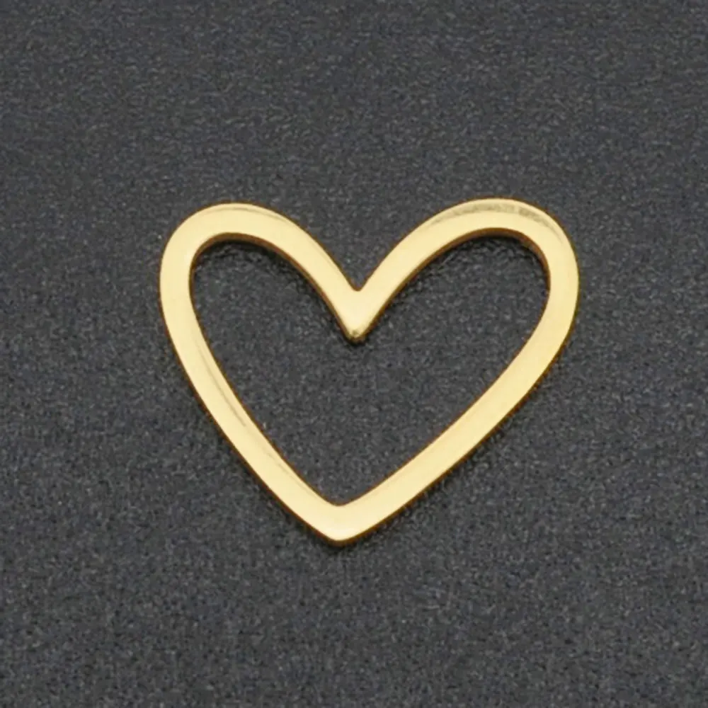 

5pcs/lot 316 Stainless Steel Heart Geometric DIY Earring Charm Connector Wholesale Top Quality Findings Accpet OEM Order