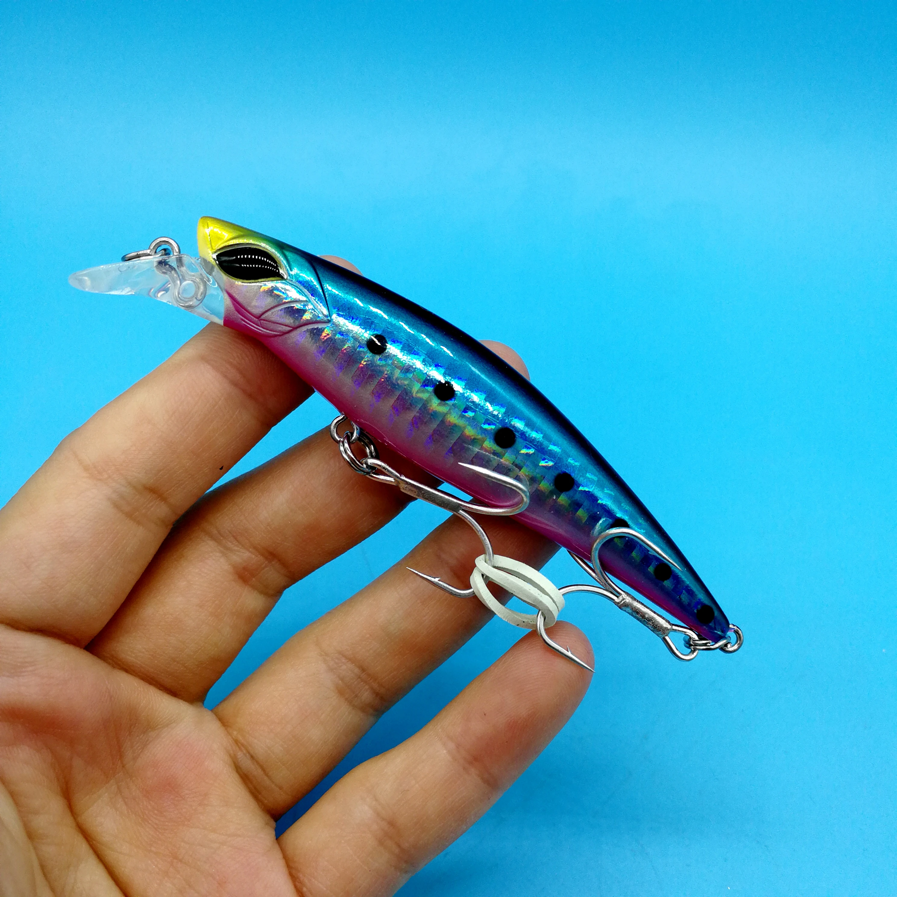 

NOEBY 15pcs/lot 9496 Sinking Minnow 21g/90mm depth 0.5-2m Artificial Hard Bait Bass Wobblers Lures Fishing Tackle