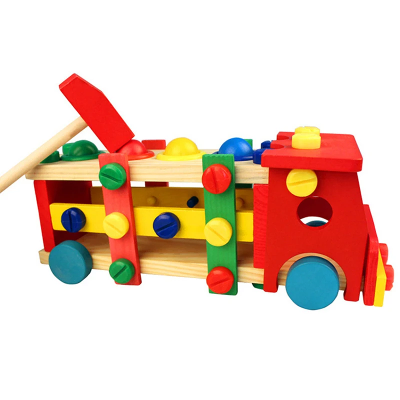 Деревянные игрушки Монтессори Обучающие DIY Сборные винтовые разборки для