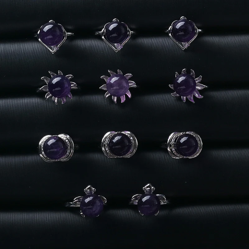 Женское кольцо с натуральным кристаллом новинка 2020 медной инкрустацией модное