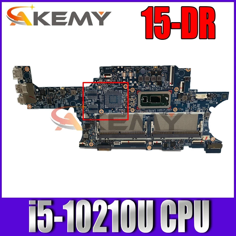 

AKEMY для HP X360 15-DR материнских плат для ноутбука 18748-1 L72201-601 с SRGKY i5-10210U Процессор тестирование 100% ОК