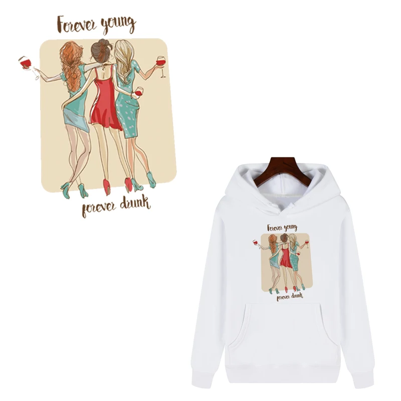 Модный сексуальный термо переводной пластырь для девочек наклейка на одежду