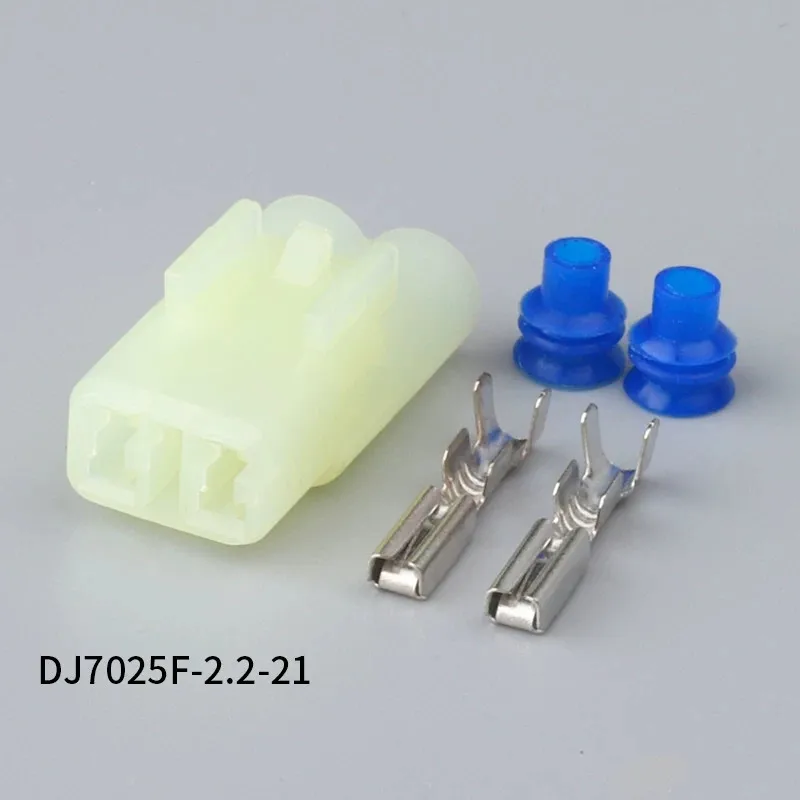 

6187-2804, 500 шт., 2-контактный разъем 2,2 мм для женской электропроводки для автомобиля AUdi,VW,BMW, Honda,Toyota,Ford DJ7025F-2.2-21