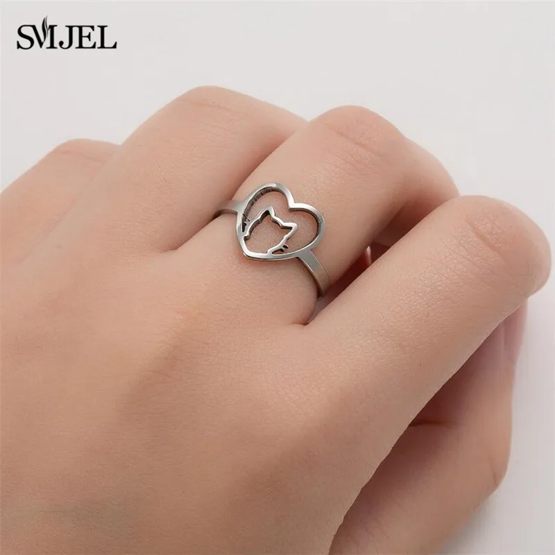 Женское кольцо из нержавеющей стали с изображением животного | Украшения и