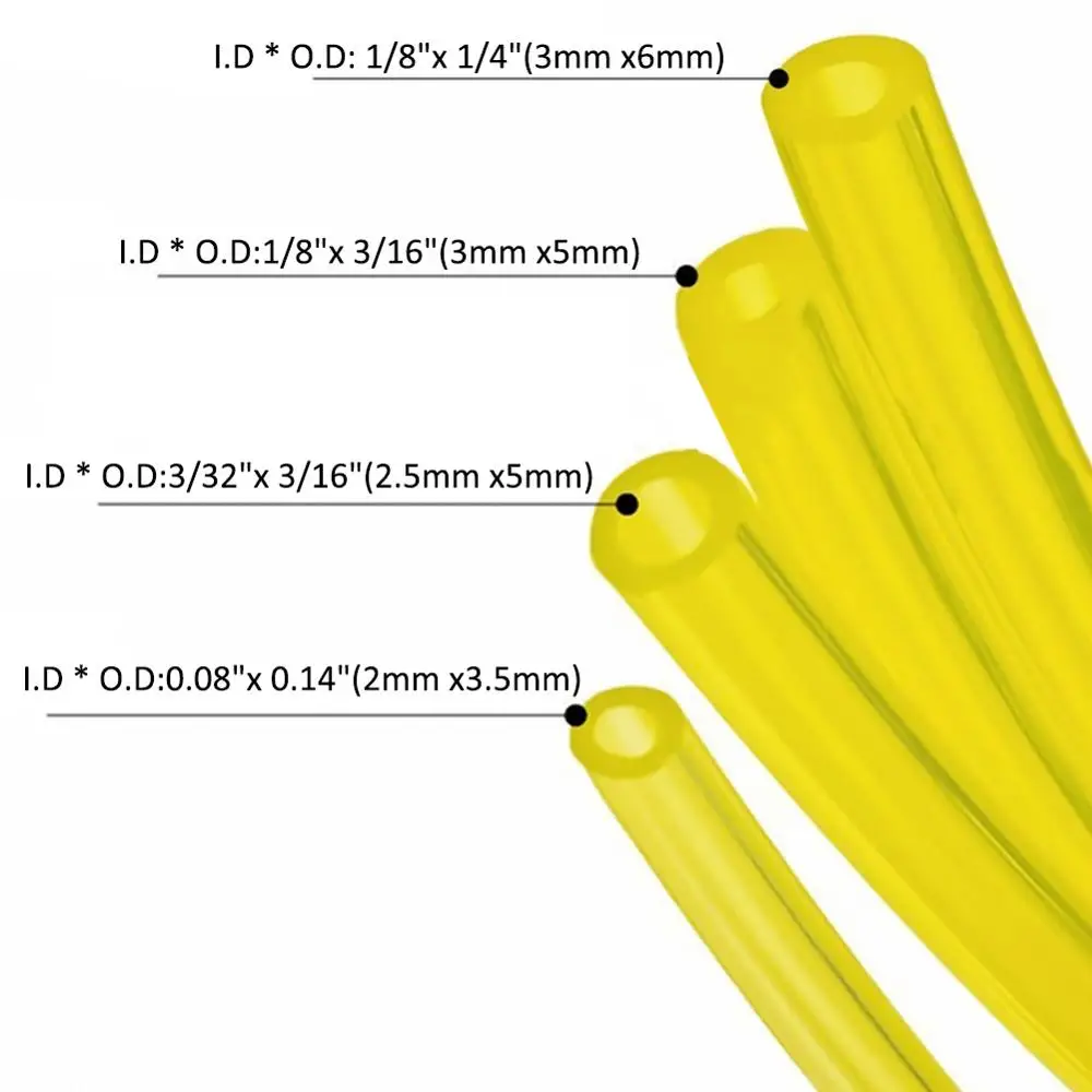 Диаметр топлива для мотоцикла велосипеда 1 метр внутренний диаметр 3 мм * 5 6 желтая