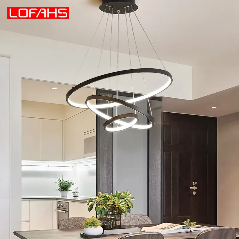 Современная светодиодная люстра LOFAHS для гостиной столовой ресторана лобби