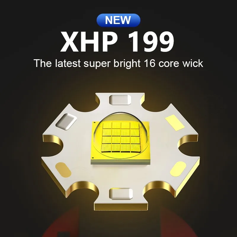XHP199 Most Powerful LED Flashlight Rechargeable Tactical Torch Light XHP160 XHP90 High Power USB Hunting Lantern | Лампы и освещение