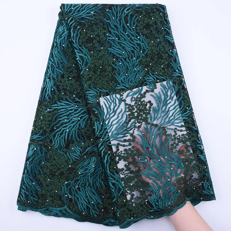 Новейшая нигерийская кружевная ткань высокое качество тюль африканская вышивка