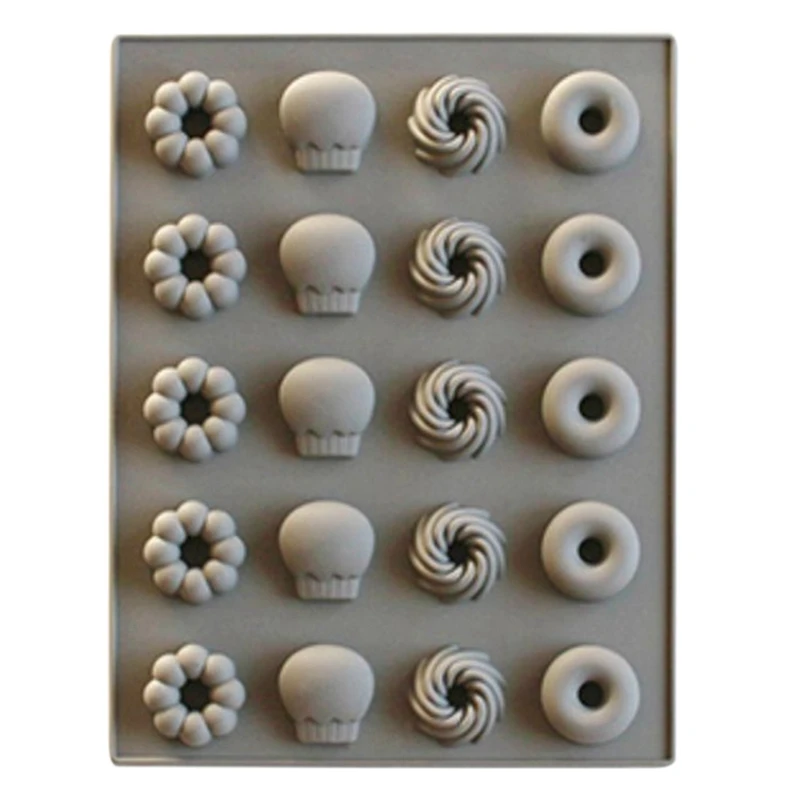 

justdolife Cake Mold DIY Silicone Nonstick Baking Mold Donut Mold Fruit Mold for Baking Cake Circumference Mold Soft Candy Mold