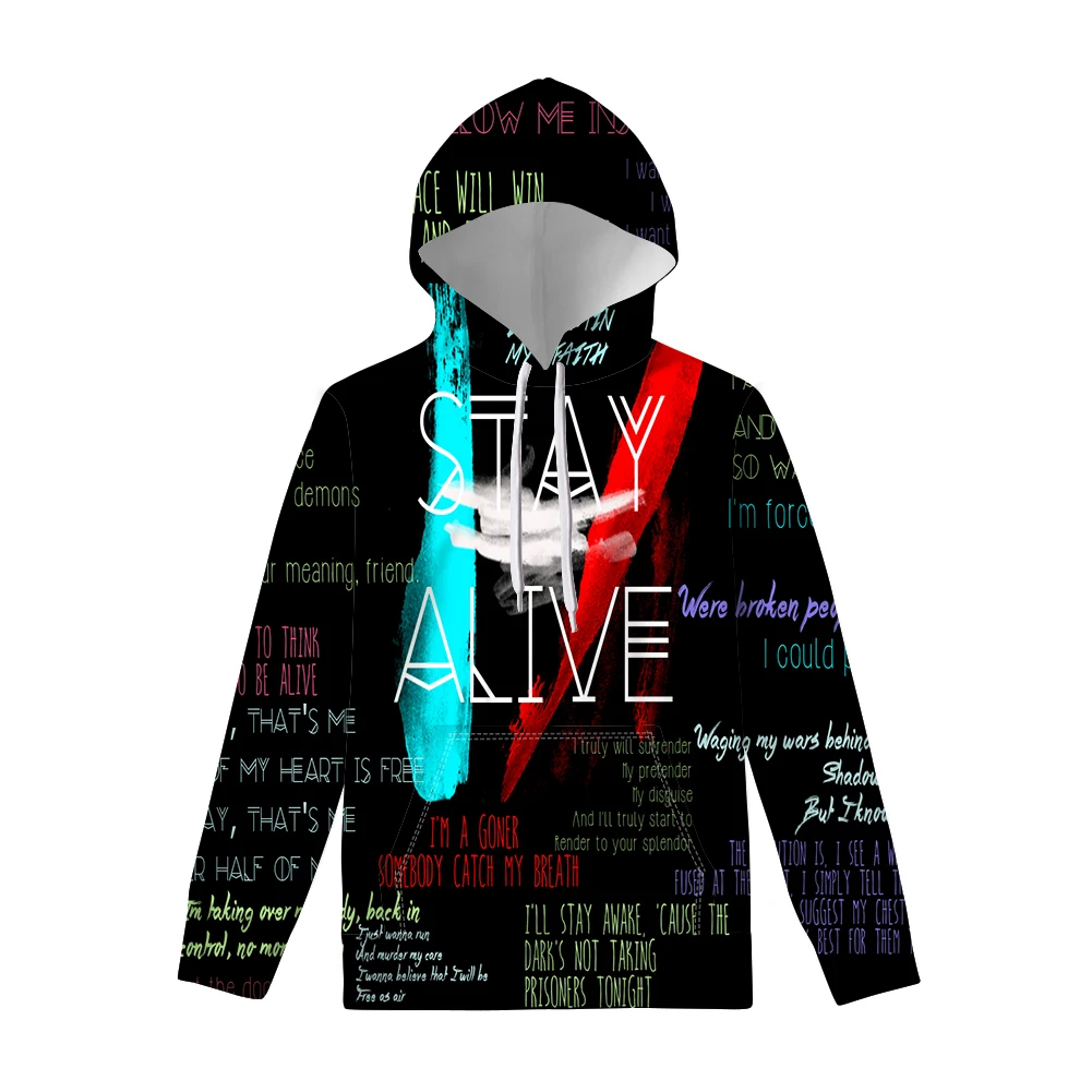 Толстовка doгинтехол 2019 Twenty One Pilots с модным дизайном мужские топы толстовки для