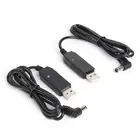 2 шт., 1 м USB-кабели для зарядки от 5 В до 10 В для BaoFeng UV-5R UV-82 UV-8D BF-9700, радио, настольное зарядное устройство для аккумуляторов