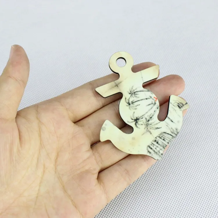 Сублимационные пустые Брелоки для ключей с двойным сердцем из МДФ брелок горячей