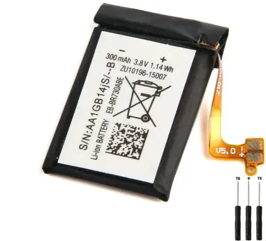 Оригинальный аккумулятор Samsung для Gear S2 3G версии R730 телефон 300 мАч|Аккумуляторы