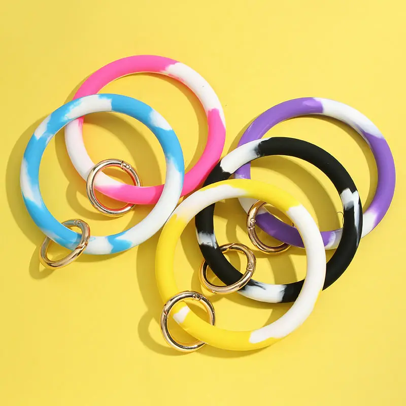 Модный силиконовый брелок для ключей JUST FEEL Круглый Многофункциональный ремешок
