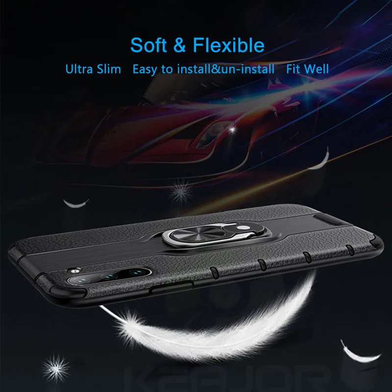 Новый Стильный чехол для Samsung Galaxy Note 10 Pro с кольцом-держателем нарукавники из ТПУ и