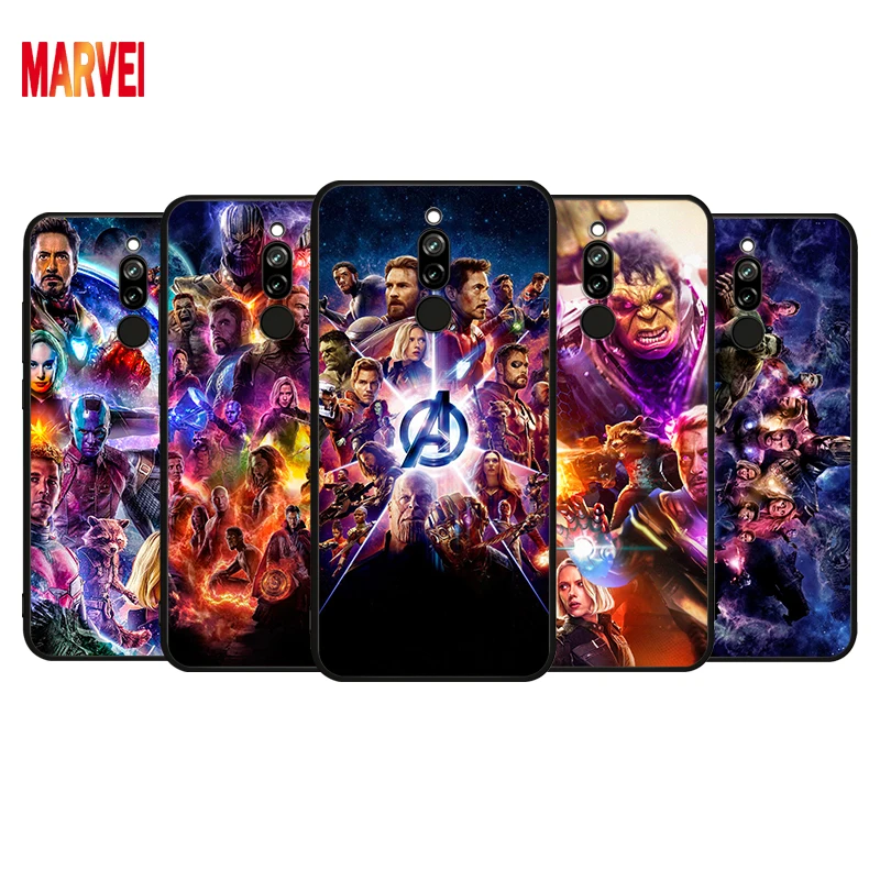 

Cool Marvel Avengers For Xiaomi Redmi 9i 9T 9A 9C 9 8A 8 GO 7 7A S2 Y2 6 6A 5 5A 4X Prime Pro Plus Black Phone Case Cover