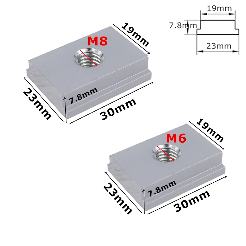 M8/M6 T-Track Slider Sliding Nut Aluminum Alloy T-Slot For Woodworking Tools | Инструменты