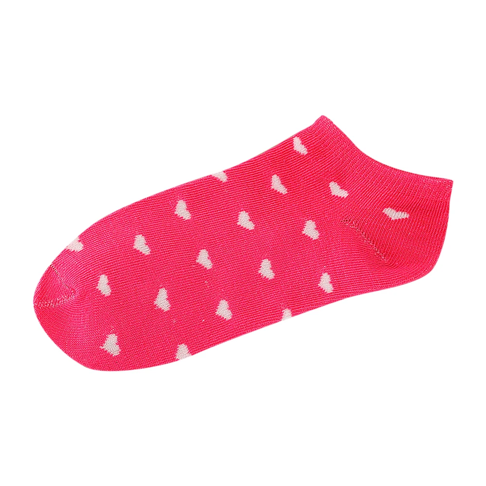 

Summer Women Short Low Cut Ankle Socks Ladies Girls Love Heart Printed Socks