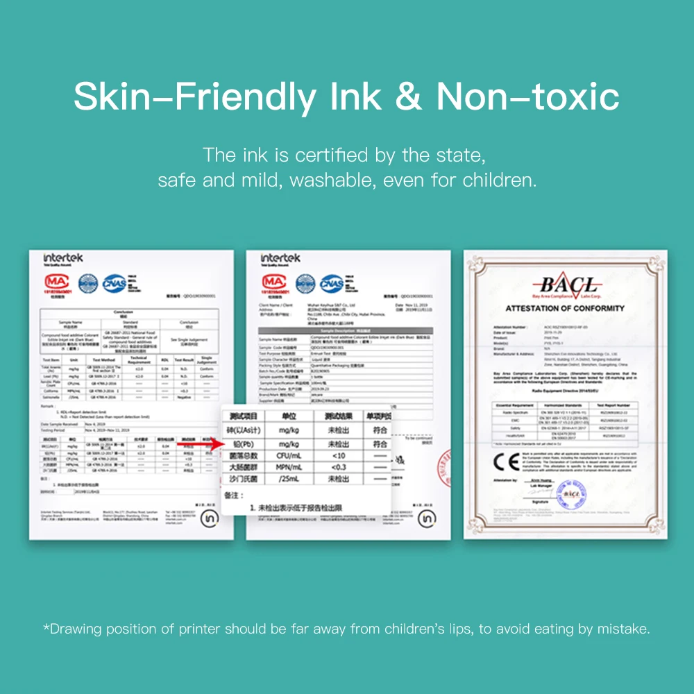 Портативная печатная ручка ручной принтер струйная тату машина для всех