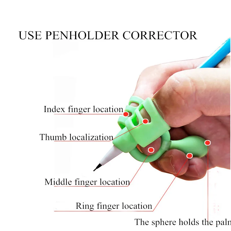 3 шт./компл. детский держатель для карандашей силиконовый Детский обучающий