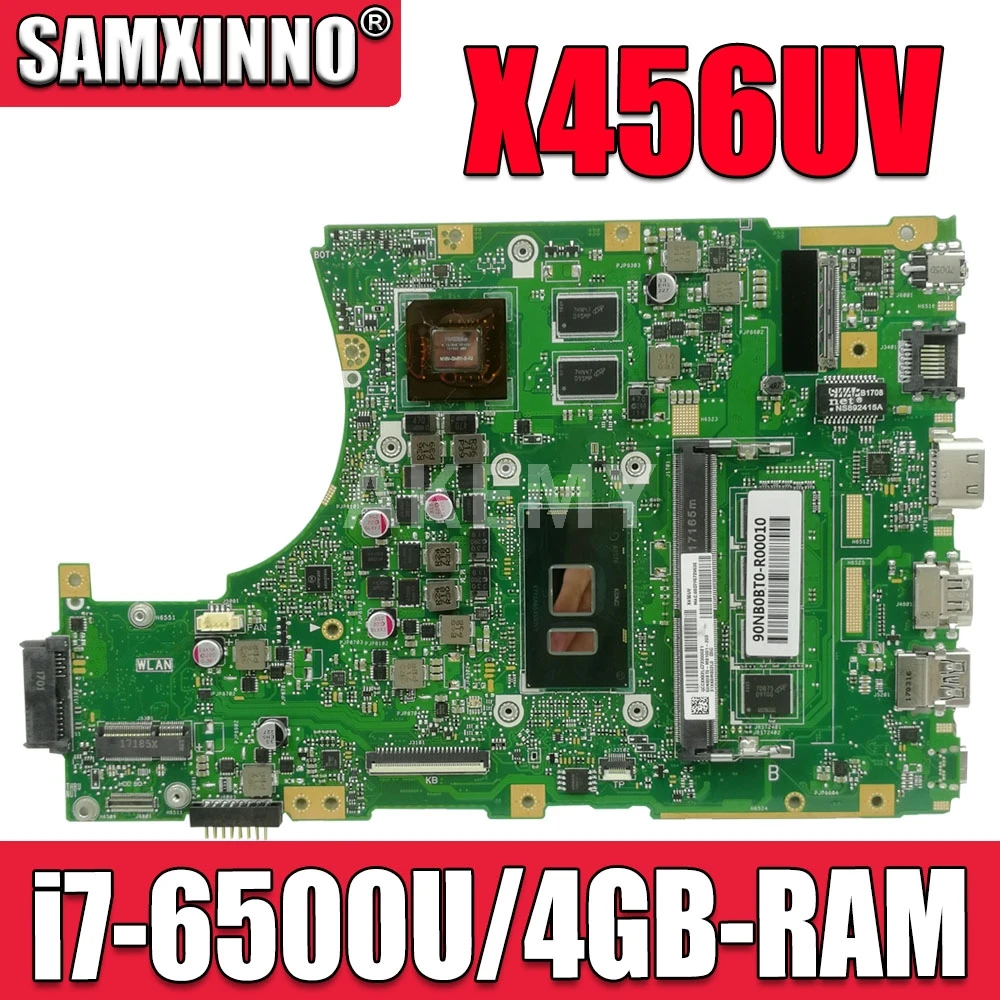 

SAMXINNO A456U для ASUS X456UJ X456UVK X456UB F456U материнская плата ноутбука X456UQK тест материнской платы OK i7-6500u процессор DDR4-4GB-RAM