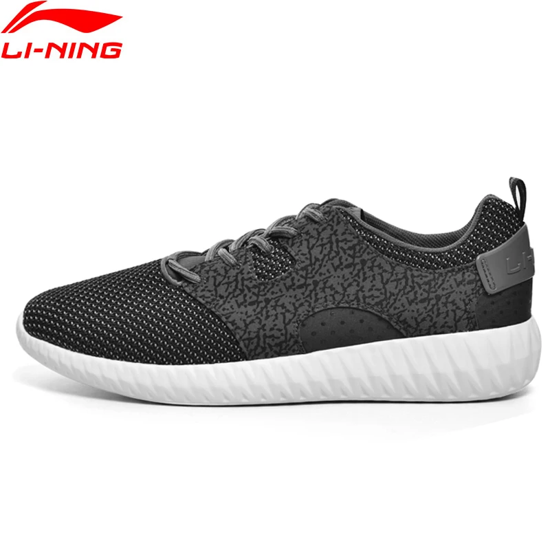 Li-Ning/мужская стильная обувь для образа жизни; текстильные мягкие дышащие кроссовки; спортивная обувь с подкладкой для фитнеса; AGLM005 YXB047