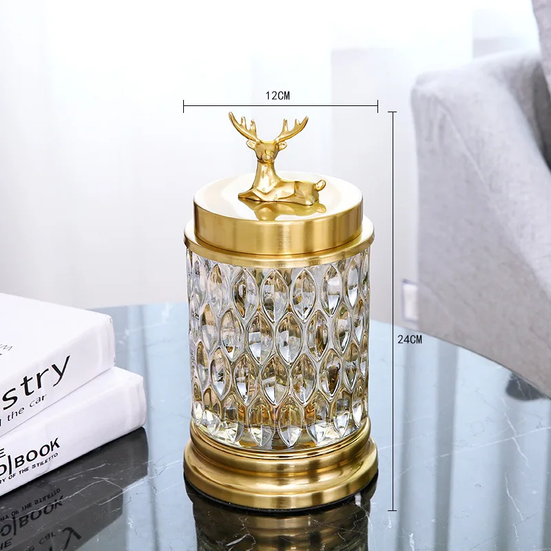 Металлическая банка для конфет с крышкой ящик хранения кистей макияжа бровей