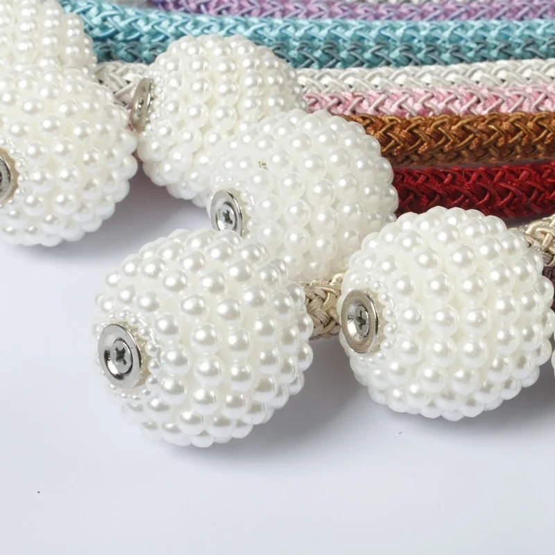 

1x Pearl Magnetic Curtain Clip Curtain Holders Tieback Buckle Clips Hanging Ball Buckle Tie Back Curtain Accessories Home Decor