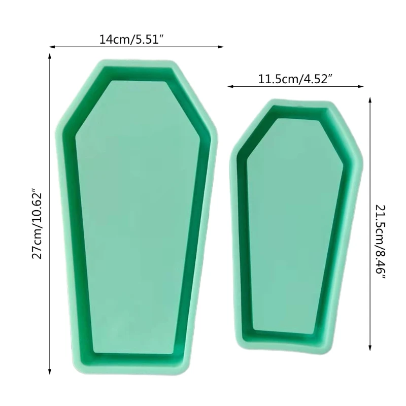 

Coffin Box Epoxy Resin Mold Storage Case Silicone Mould DIY Crafts Making Tool