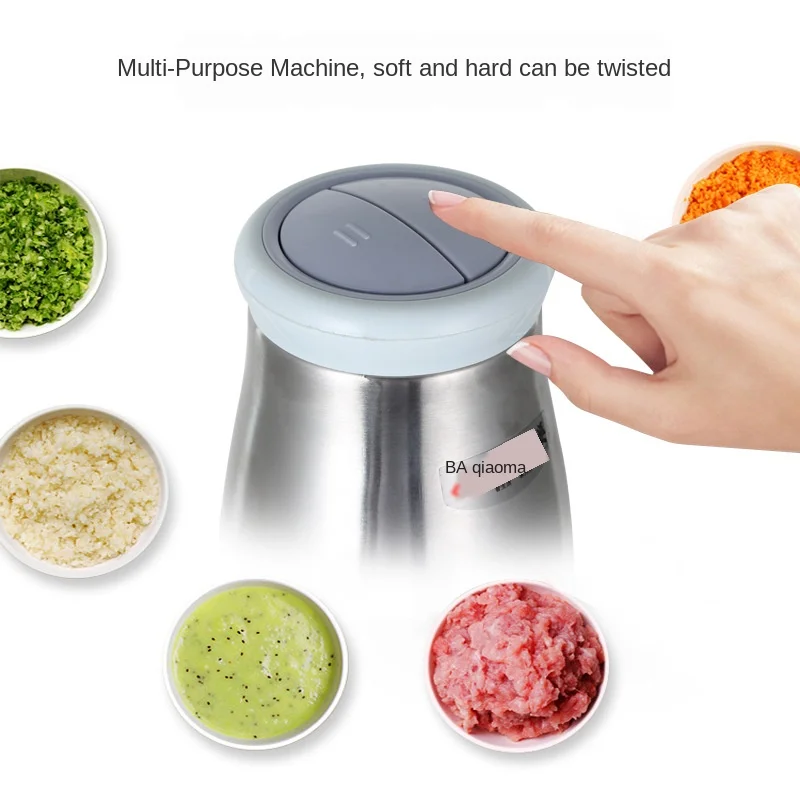 Электрическая мясорубка бытовой многофункциональный миксер из нержавеющей